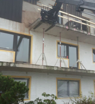 Rückbau eines Balkons für Fassadensanierung