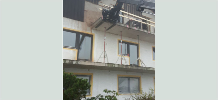 Rückbau eines Balkons für Fassadensanierung