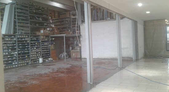 Fertiger Wanddurchbruch