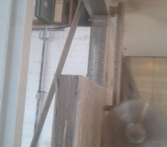 Wanddurchbruch in Autohaus für Showroom vergrößerung