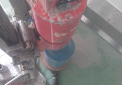 Kernbohrung mittels Vakuumplatte und Absaugring Kernbohrung mittels Vakuumplatte und Absaugring